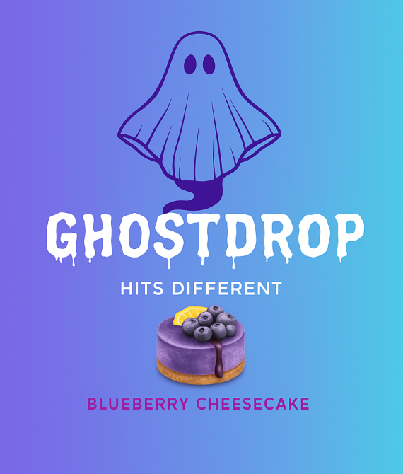 🔵 GhostDrop™ – Blueberry Cheesecake
